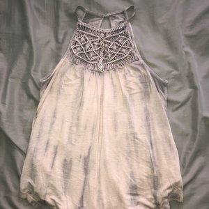 size small light purple american eagle halter top